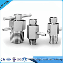 Stainless steel high pressure bleed and purge valve